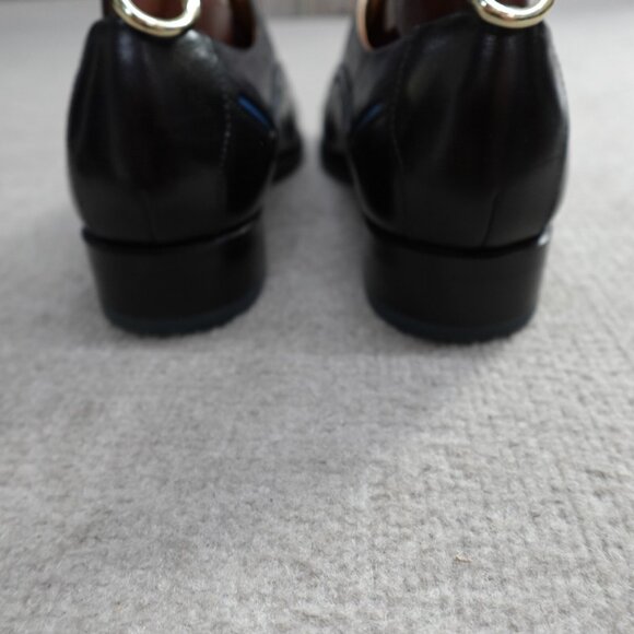 John Fluevog Shoes 8.5 Black The Gateways Cap Toe Oxford Lace - Picture 4 of 11